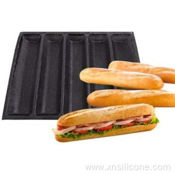 Nonstick 4 Cavity Silicone Perforated Baguette Pan